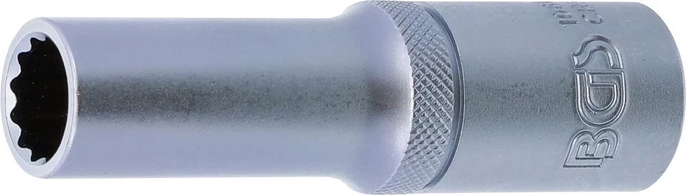 Dugókulcs, tizenkétszögletű, mély | 12,5 mm (1/2") | 12 mm