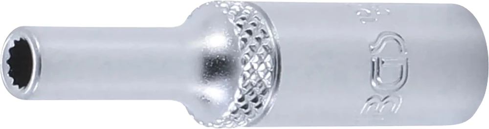 Dugókulcs, tizenkétszögletű, mély | 6,3 mm (1/4") | 4 mm