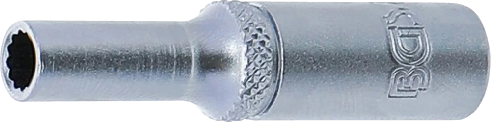 Dugókulcs, tizenkétszögletű, mély | 6,3 mm (1/4") | 5 mm
