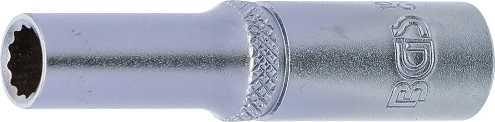 Dugókulcs, tizenkétszögletű, mély | 6,3 mm (1/4") | 6 mm