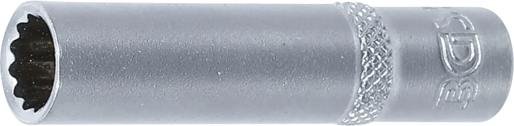 Dugókulcs, tizenkétszögletű, mély | 6,3 mm (1/4") | 8 mm