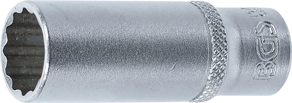Dugókulcs, tizenkétszögletű, mély | 6,3 mm (1/4") | 13 mm