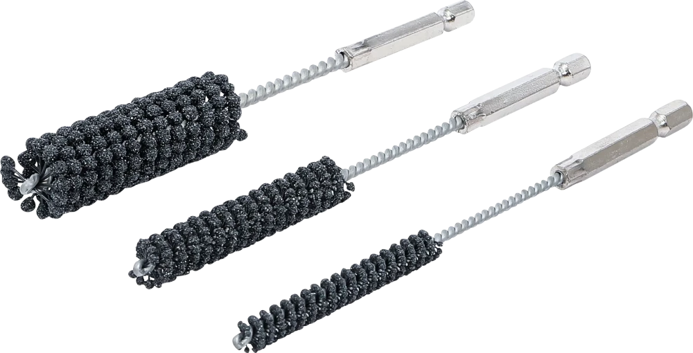 Hónolószerszám-készlet | rugalmas | külső hatszögletű behajtófej 6,3 mm (1/4") | 60-as / 80-as szemcsézet | 8 - 12 - 20 mm | 3 darabos