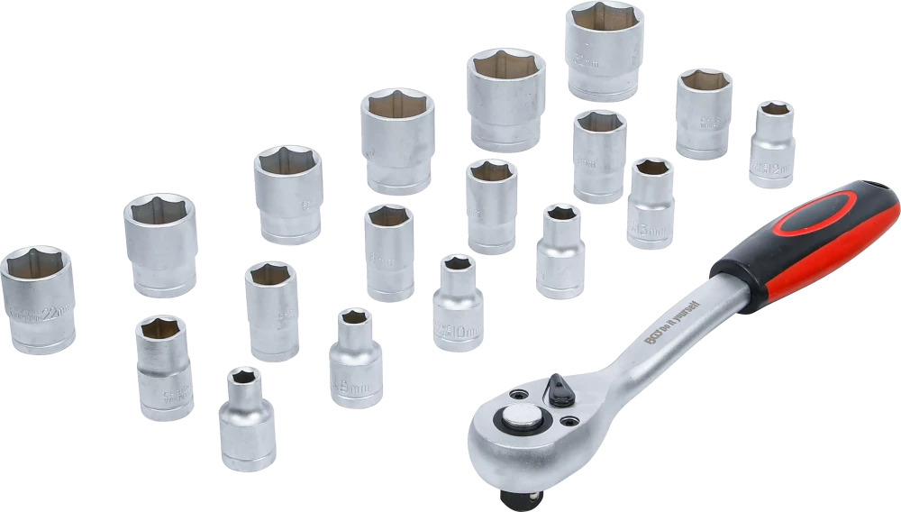 Dugókulcskészlet | 12,5 mm (1/2") | 8 - 32 mm | 19 darabos