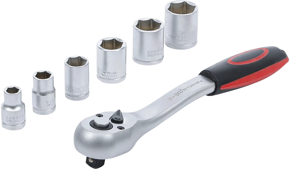 Dugókulcskészlet | 10 mm (3/8") | 8 - 19 mm | 7 darabos