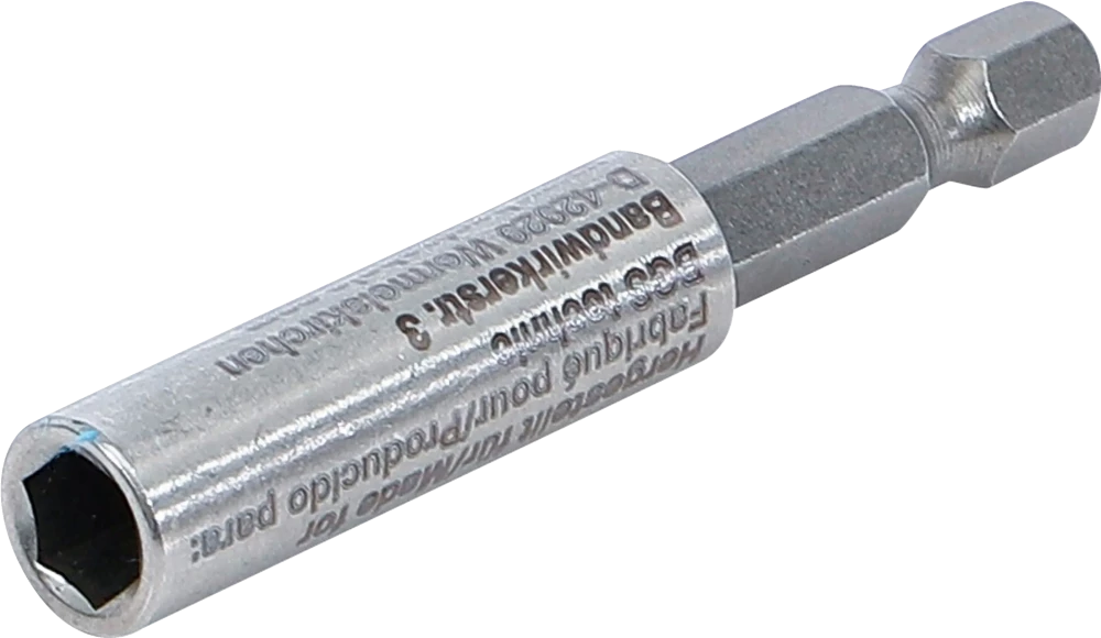 Mágneses behajtófej-tartó, extra erős | Külső hatszögletű 6,3 mm (1/4") | 60 mm