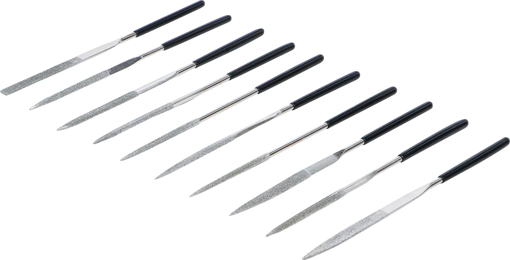 Gyémántreszelő-készlet | egyenes | 140 x 3 mm | 10 darabos