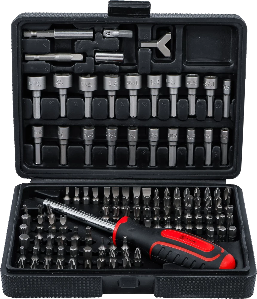 Univerzális behajtó készlet | Külső hatszögletű 6,3 mm (1/4") | 122 darabos