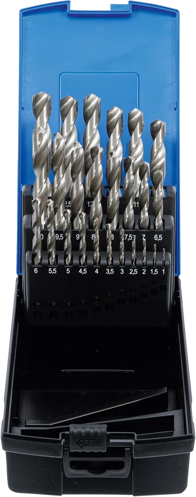 Spirálfúró készlet | HSS | 1 - 13 mm | 25 darabos