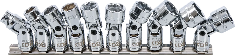 Kardáncsukló-készlet hatszögletű | 10 mm (3/8") | 10 - 19 mm | 10 darabos