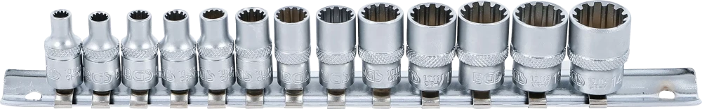 Dugókulcskészlet, Gear Lock | 6,3 mm (1/4") | 13 darabos