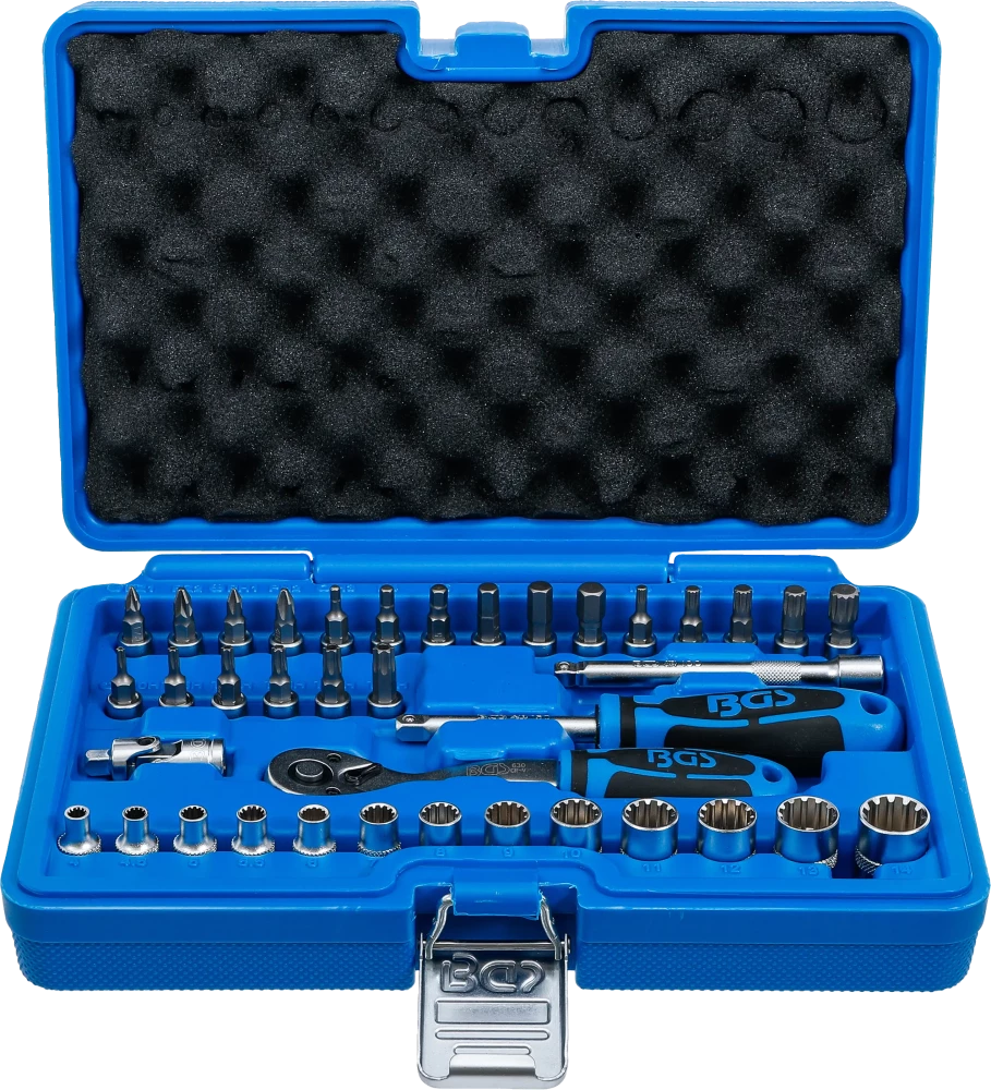 Dugókulcskészlet, Gear Lock | 6,3 mm (1/4") | 38 darabos