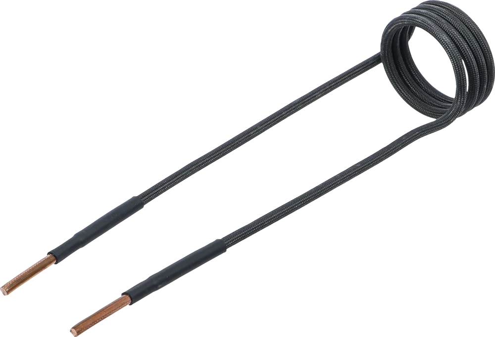 Indukciós tekercs indukciós fűtőkészülékhez | 38 mm | 90°-ban hajlított | a BGS 2169, 3391-hez