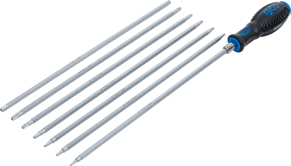 Csavarhúzó készlet cserélhető pengékkel | T-profil (Torx) / TS-profil (Torx Plus) | 8 darabos