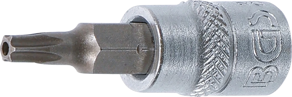 Behajtófej | 6,3 mm (1/4") | T-profil (Torx) T20 furattal