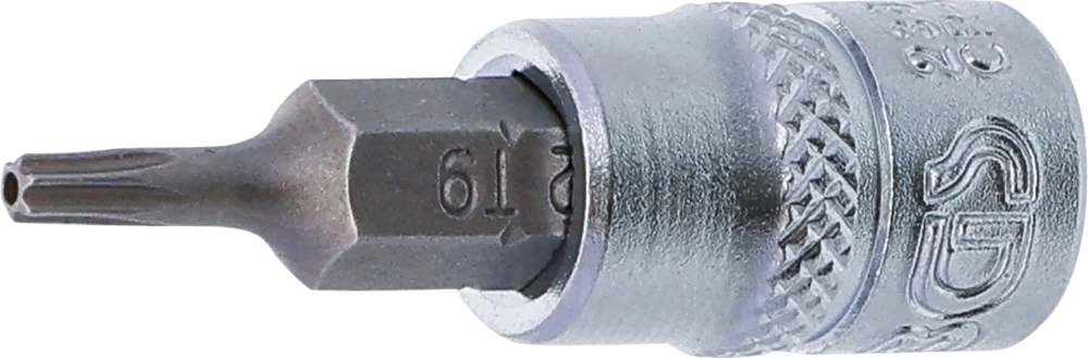 Behajtófej | 6,3 mm (1/4") | T-profil (Torx) T9 furattal
