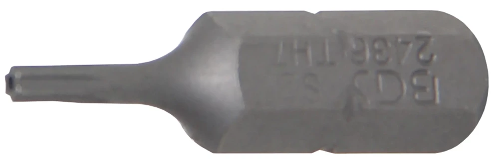 Behajtófej | Hossz 25 mm | Külső hatszögletű 6,3 mm (1/4") | T-profil (Torx) T7 furattal