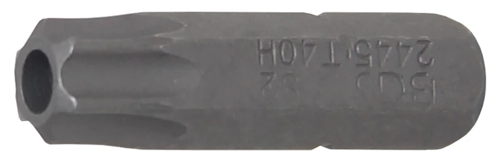 Behajtófej | Hossz 25 mm | Külső hatszögletű 6,3 mm (1/4") | T-profil (Torx) T40 furattal