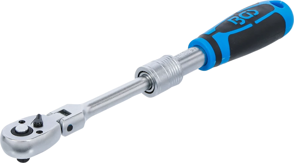 Racsnis kulcs, kihúzható, hajlítható | 6,3 mm (1/4") | 210 - 250 mm