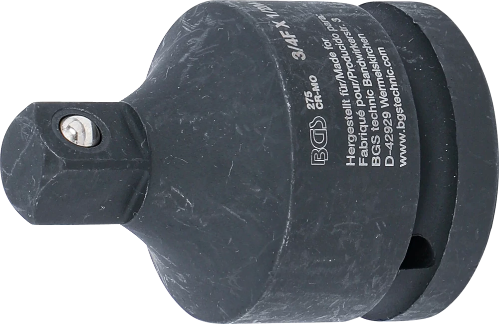 Levegős dugókulcs adapter | 20 mm (3/4") - 12,5 mm (1/2")