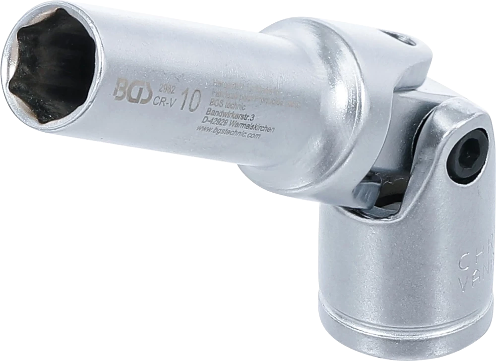 Izzítógyertya-hajtókar hatszögletű betét | 10 mm (3/8") | 10 mm