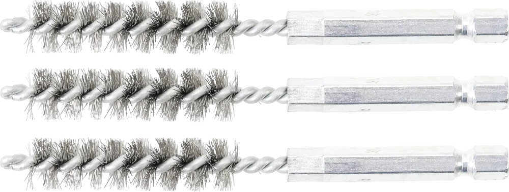 Acélkefe | 11 mm | 6,3 mm (1/4") | 3 darabos