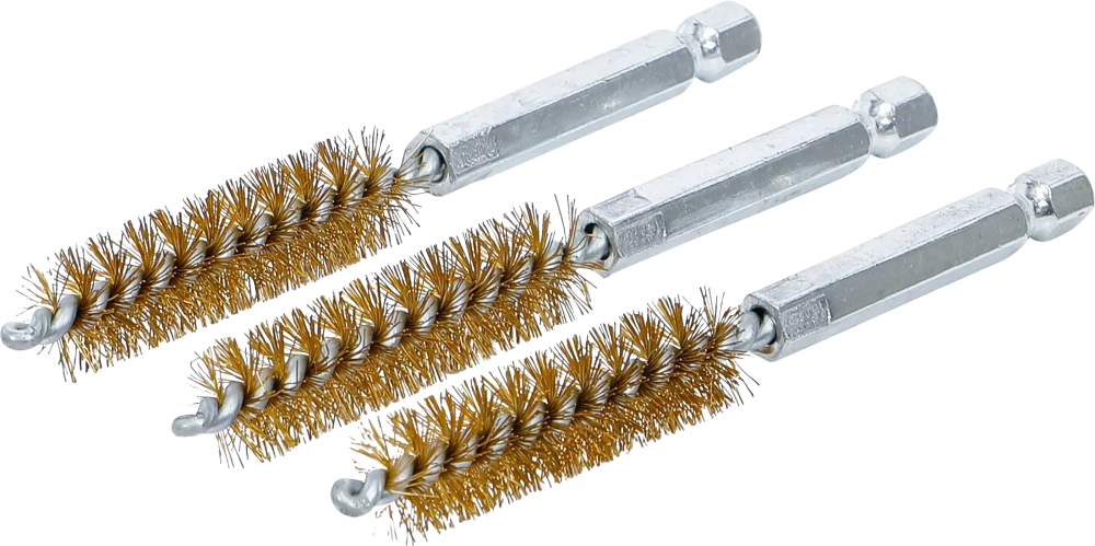 Sárgarézkefe | 12 mm | 6,3 mm (1/4") | 3 darabos