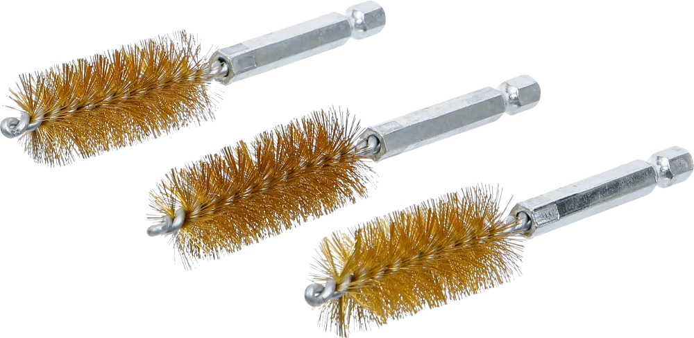 Sárgarézkefe | 19 mm | 6,3 mm (1/4") | 3 darabos