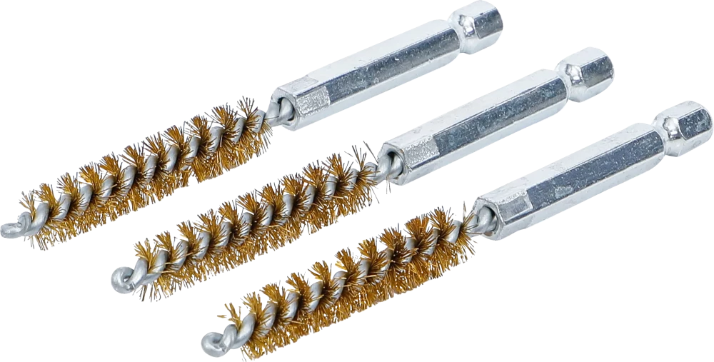 Sárgarézkefe | 9 mm | 6,3 mm (1/4") | 3 darabos