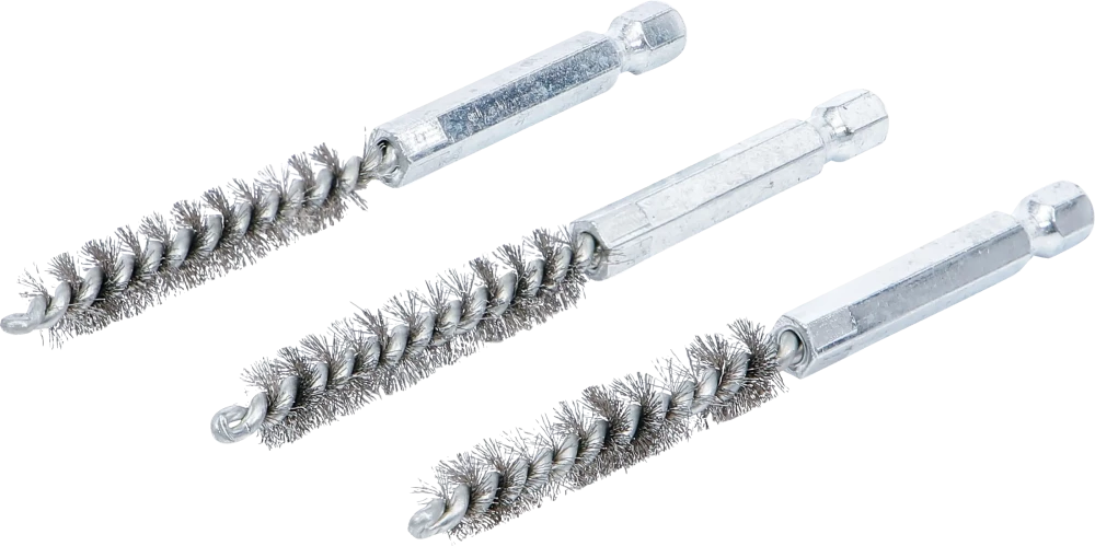 Acélkefe | 9 mm | 6,3 mm (1/4") | 3 darabos