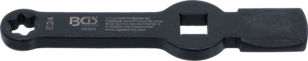 Nyomatékimpulzusos csillagkulcs | E-profil (Torx) | 2 ütőfelülettel | E24