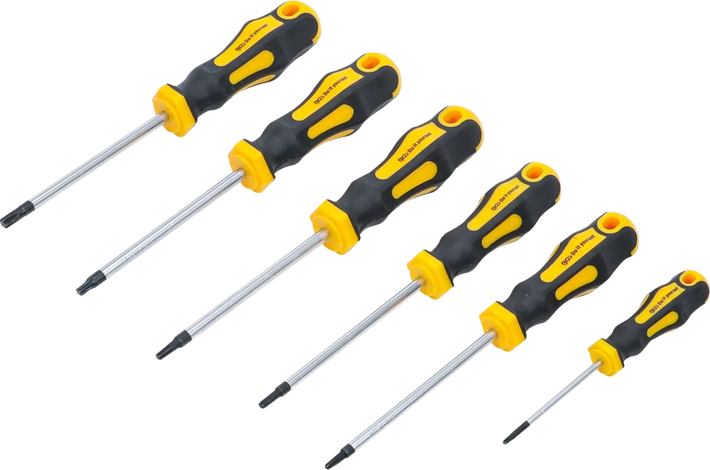 Csavarhúzó készlet | T-profil (Torx) T10 - T30 | 6 darabos