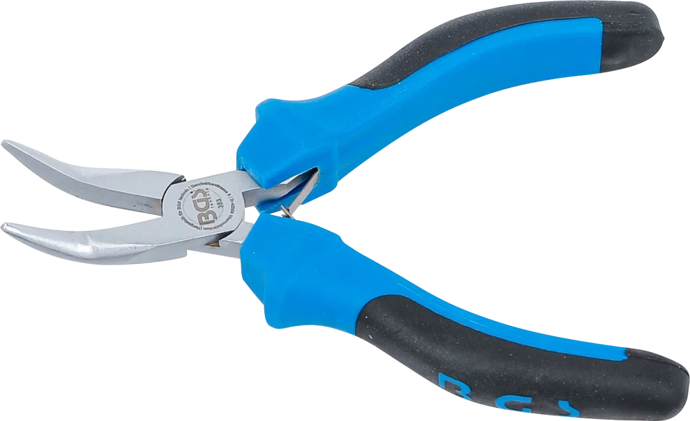 Elektronikai csípőfogó | hajlított | rugóval | 138 mm