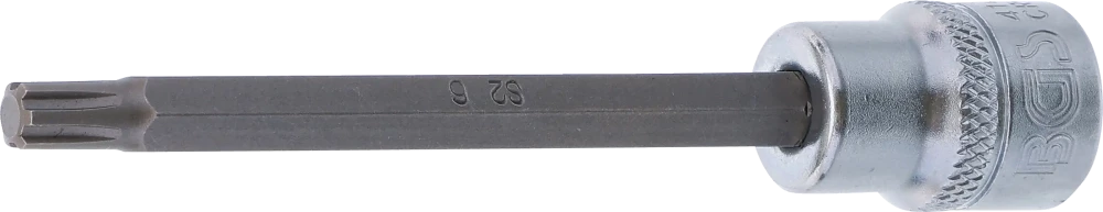 Behajtófej | Hossz 100 mm | 10 mm (3/8") | Ékprofil (RIBE) M6