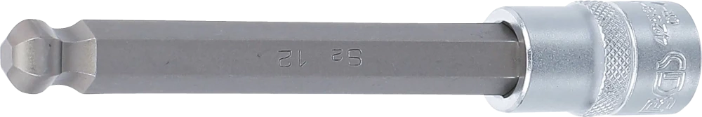 Behajtófej | Hossz 140 mm | 12,5 mm (1/2") | Belső hatszögletű gömbfejes 12 mm