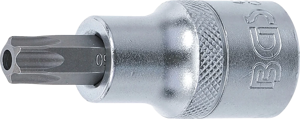 Behajtófej | 12,5 mm (1/2") | T-profil (Torx) T50 furattal