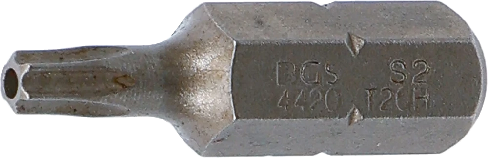Behajtófej | Hossz 30 mm | Külső hatszögletű 8 mm (5/16") | T-profil (Torx) T20 furattal