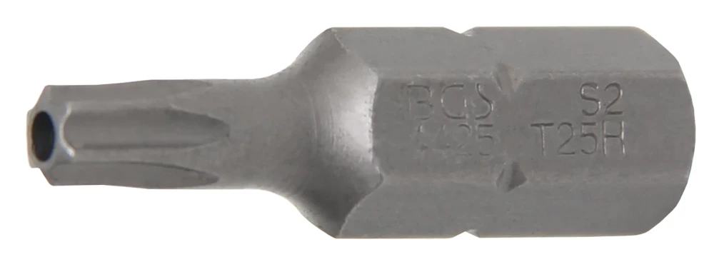 Behajtófej | Hossz 30 mm | Külső hatszögletű 8 mm (5/16") | T-profil (Torx) T25 furattal