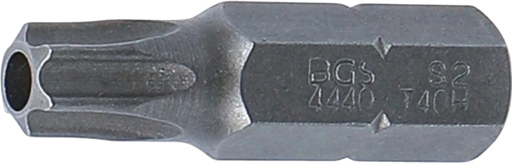 Behajtófej | Hossz 30 mm | Külső hatszögletű 8 mm (5/16") | T-profil (Torx) T40 furattal