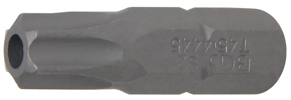 Behajtófej | Hossz 30 mm | Külső hatszögletű 8 mm (5/16") | T-profil (Torx) T45 furattal