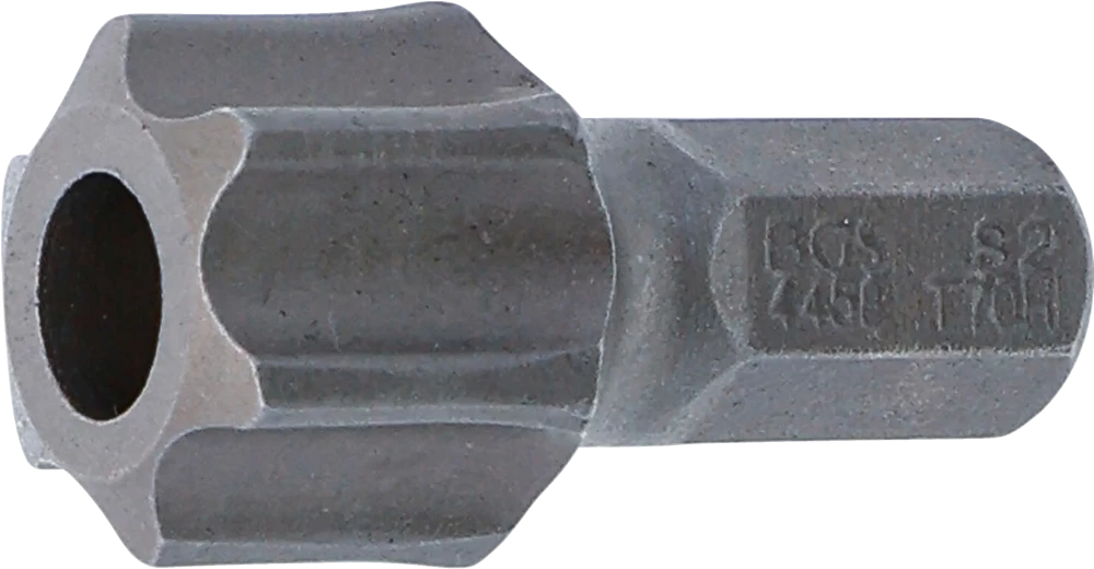 Behajtófej | Hossz 30 mm | Külső hatszögletű 8 mm (5/16") | T-profil (Torx) T70 furattal