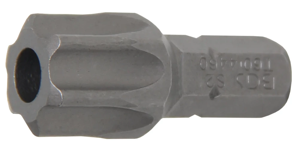 Behajtófej | Hossz 30 mm | Külső hatszögletű 8 mm (5/16") | T-profil (Torx) T60 furattal