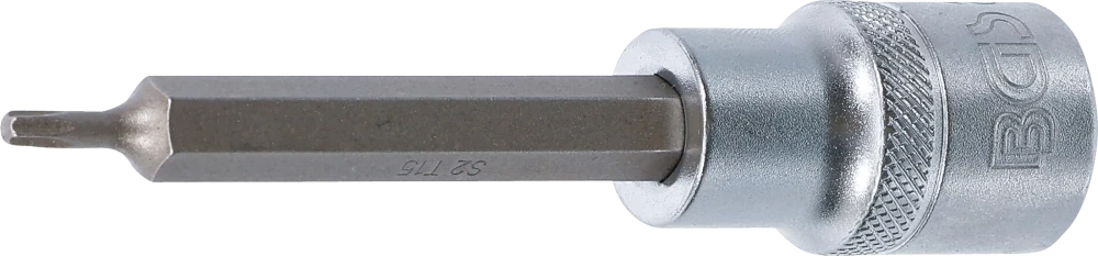 Behajtófej | Hossz 100 mm | 12,5 mm (1/2") | T-profil (Torx) T15