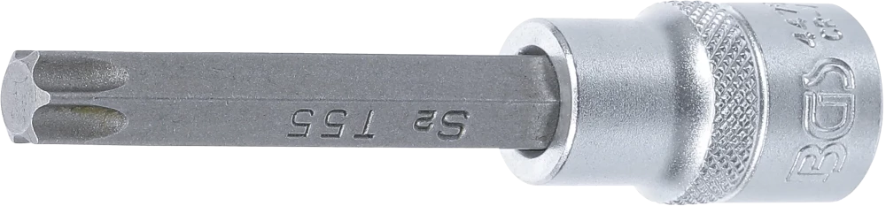 Behajtófej | Hossz 100 mm | 12,5 mm (1/2") | T-profil (Torx) T55