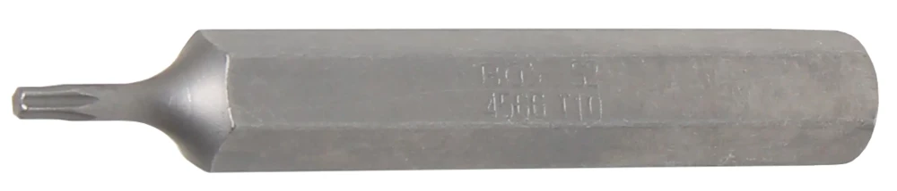 Behajtófej | Hossz 75 mm | Külső hatszögletű 10 mm (3/8") | T-profil (Torx) T10