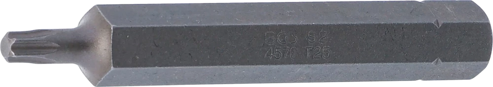 Behajtófej | Hossz 75 mm | Külső hatszögletű 10 mm (3/8") | T-profil (Torx) T25