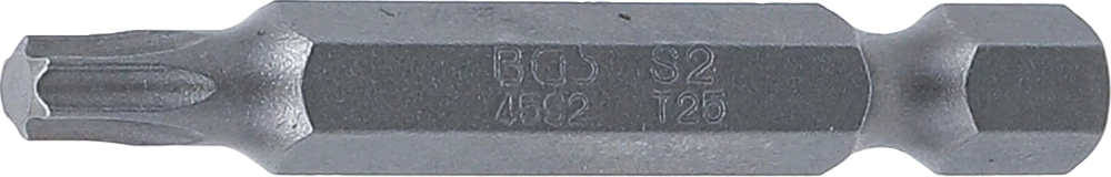 Behajtófej | Hossz 50 mm | Külső hatszögletű 6,3 mm (1/4") | T-profil (Torx) T25