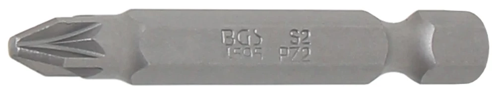 Behajtófej | Hossz 50 mm | Külső hatszögletű 6,3 mm (1/4") | Csillag PZ2
