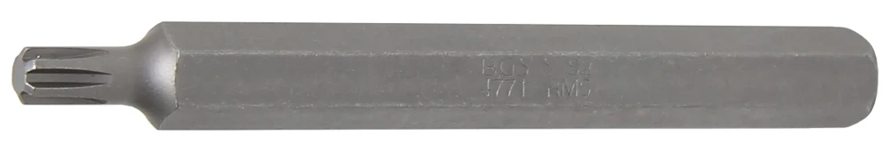 Behajtófej | Hossz 100 mm | Külső hatszögletű 10 mm (3/8") | Ékprofil (RIBE) M6