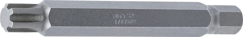 Behajtófej | Hossz 100 mm | Külső hatszögletű 10 mm (3/8") | Ékprofil (RIBE) M11